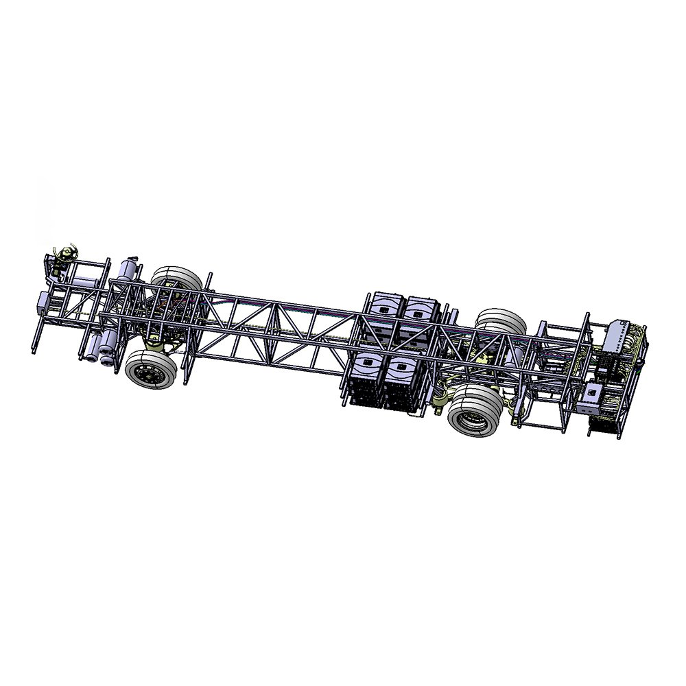 Green Travel 300km LHD RHD 12m Pure Electric Urban Tour Transportation Bus Chassis Electric coach Bus Chassis for Sale